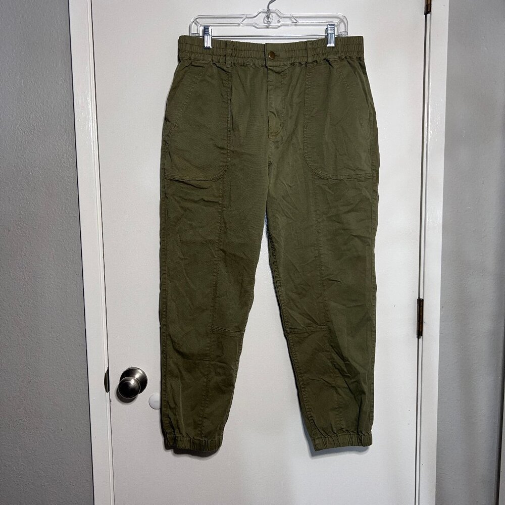 Michael Stars Cotten Blend Cropped Jogger Pants Women's Size Large